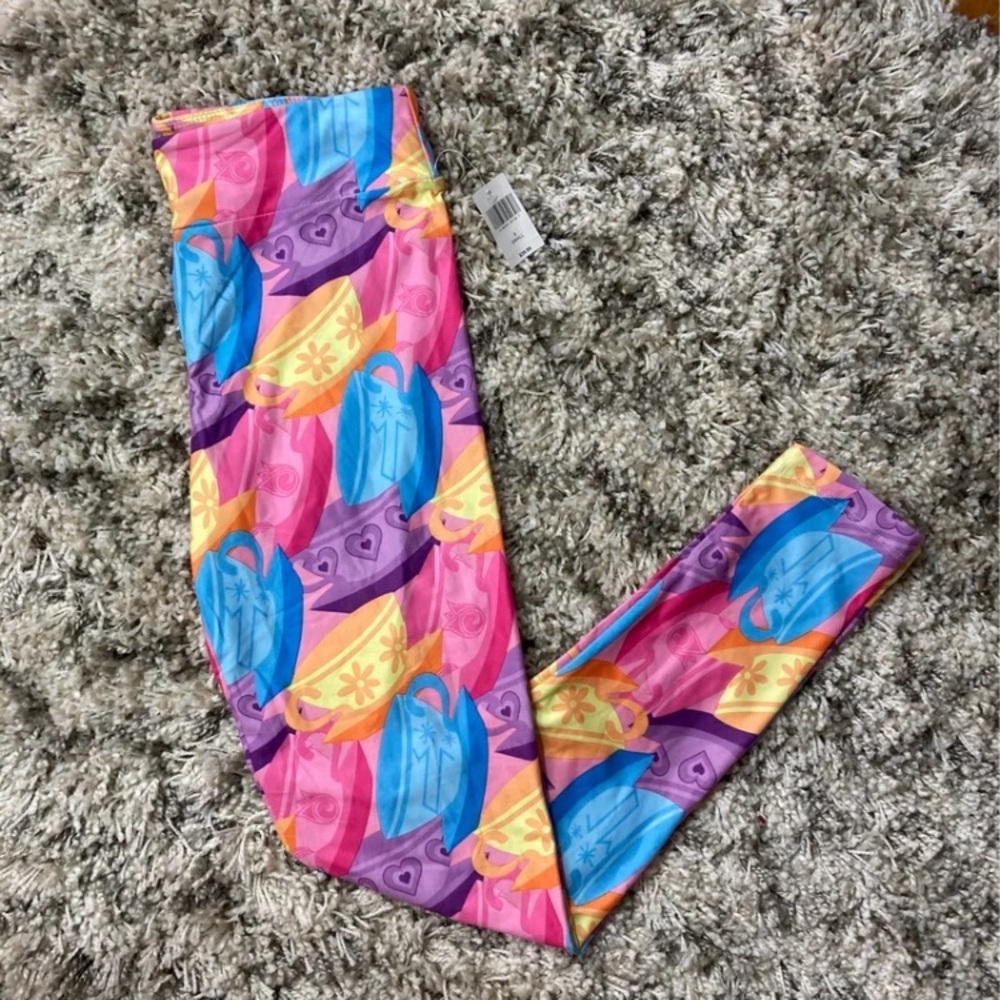 Disney parks tea cup leggings